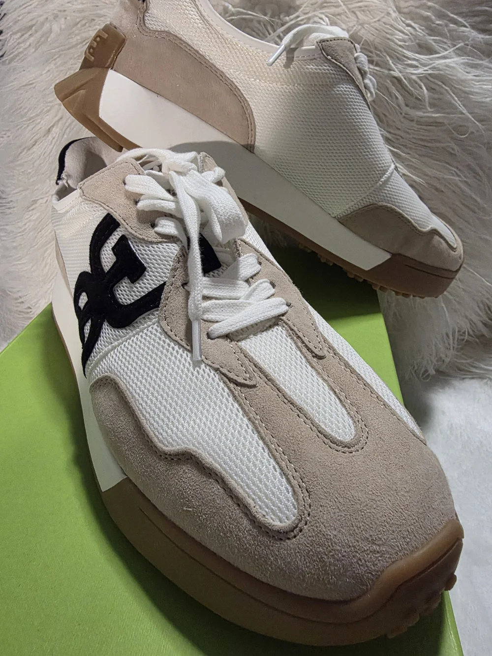 Sam Edelman Langley White & Tan Men's Casual Sneakers